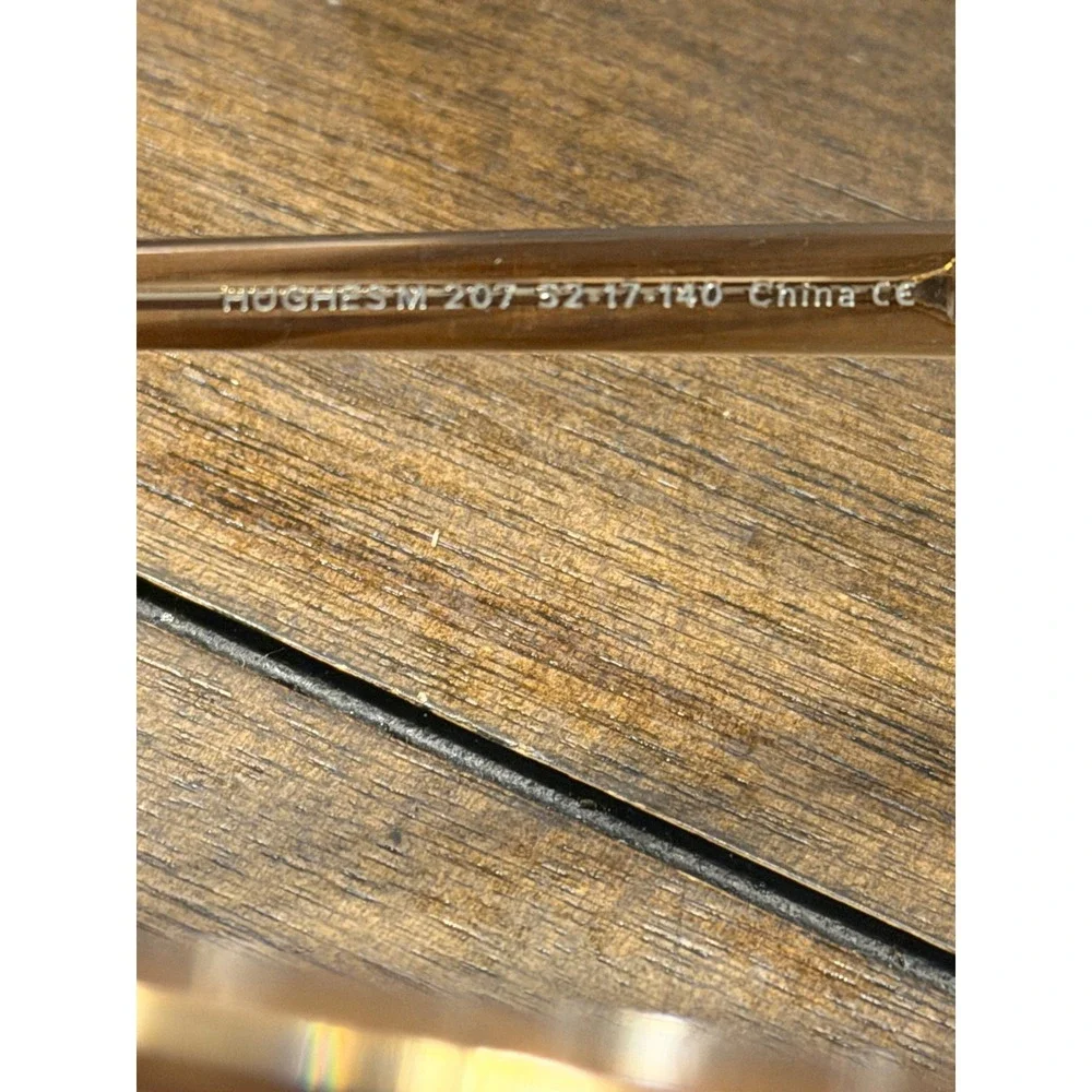Warby Parker Hughes M 207 52-17-140 Translucent Amber Square Eyeglasses Frames